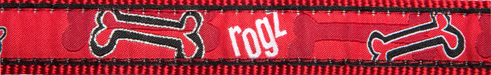 Buy Rogz Fancy Dress Red Bones Dog Collar - Various sizes online