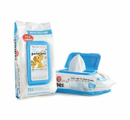 Buy Petkin Pet Wipes Mega-Value Pack - 125ct online