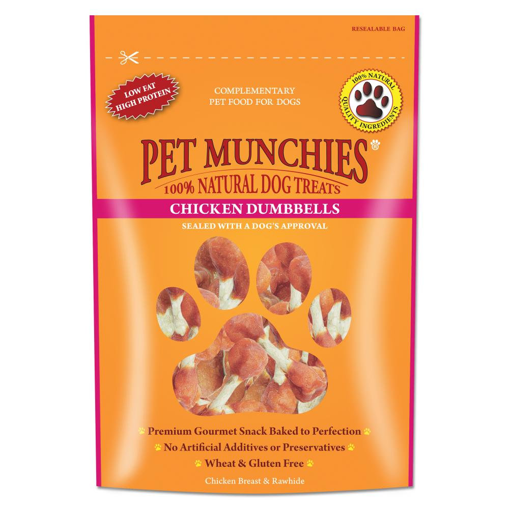Buy Pet Munchies Chicken Dumbbells Dog Treats 80g online