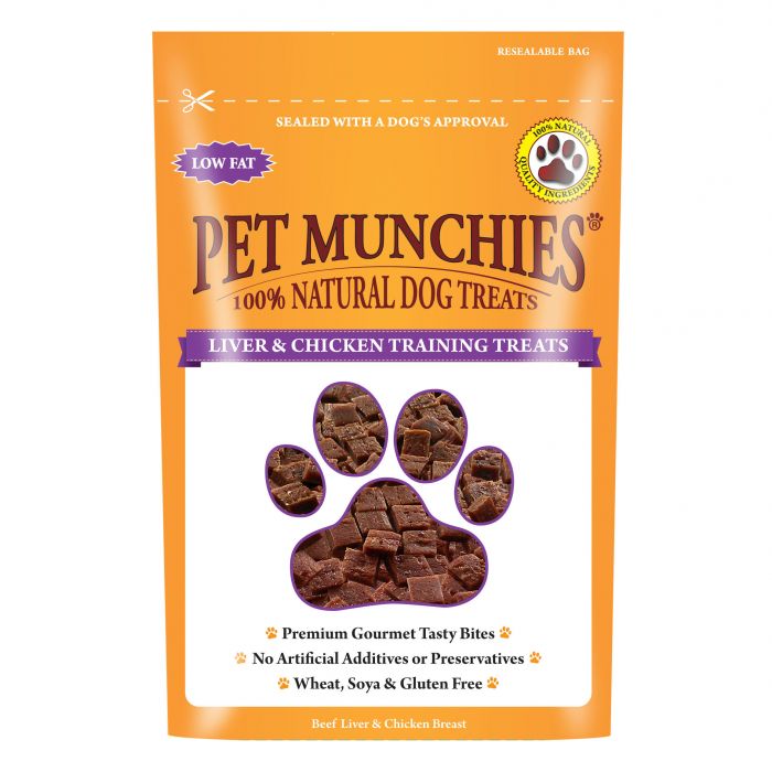 Buy Pet Munchies Liver & Chicken Training Dog Treats 50g online
