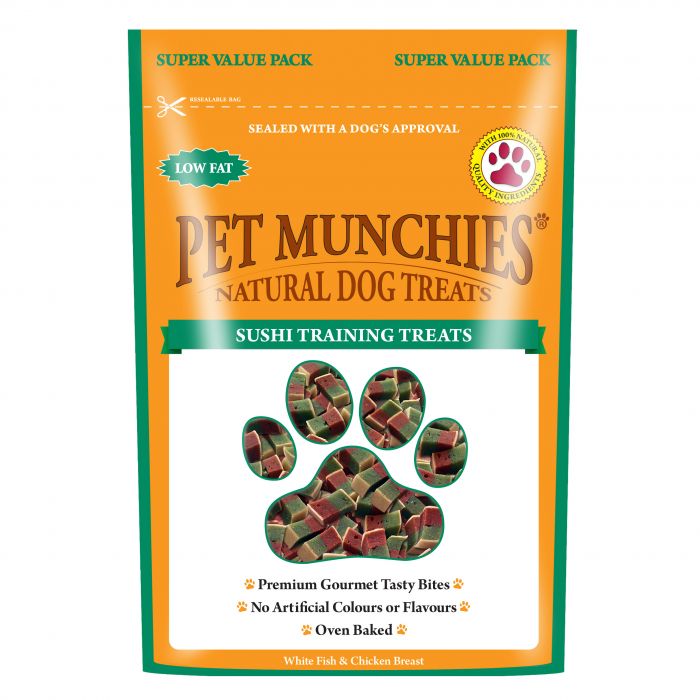 Buy Pet Munchies Sushi Dog Training Treats 8x50g online