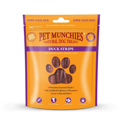 Buy Pet Munchies Duck Strips Dog Treats 90g online