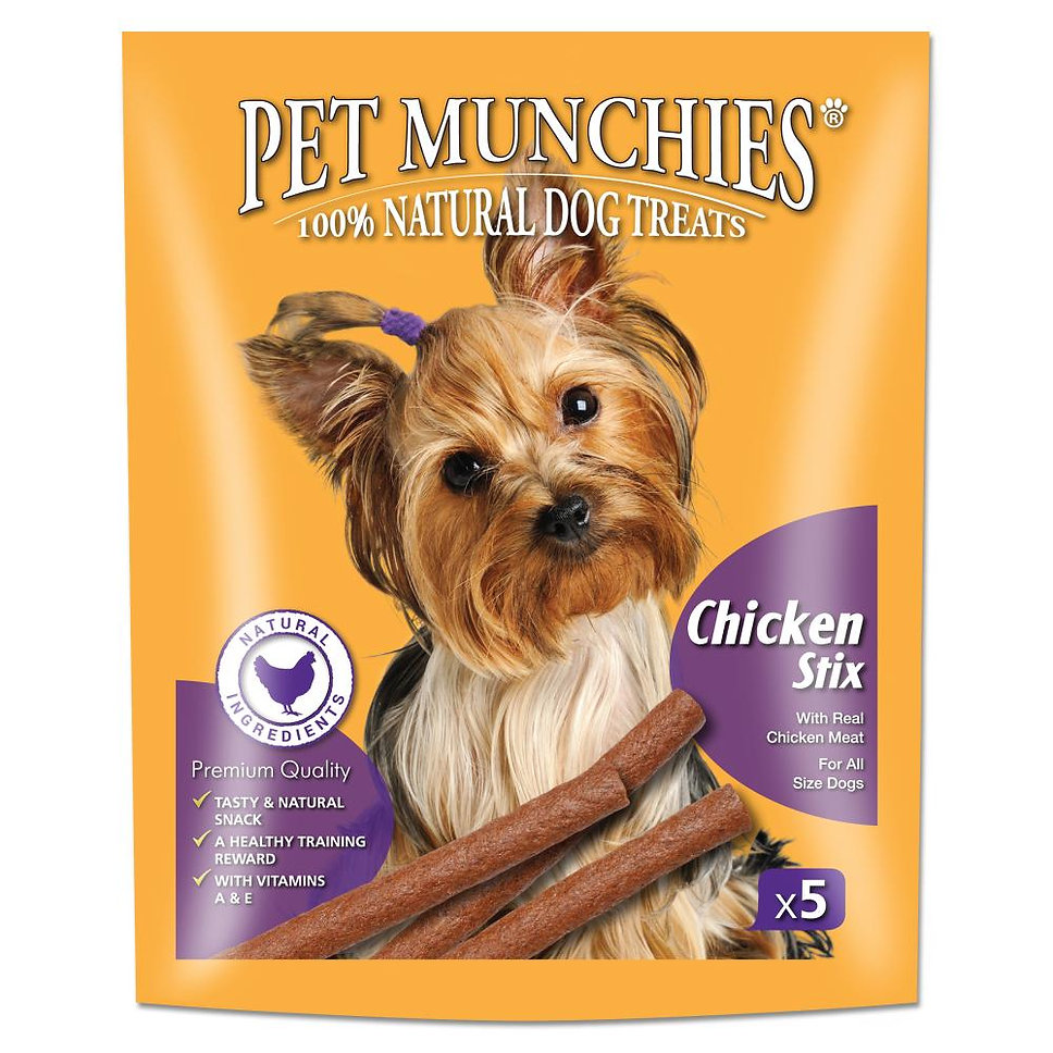 Buy Pet Munchies Chicken Stix Dog Treats 5x10.  online
