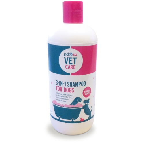 Buy PDSA Vet Care 3-in-1 Shampoo for Dogs 500ml online
