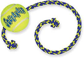 Buy KONG Squeakair Tennis Ball on a Rope online