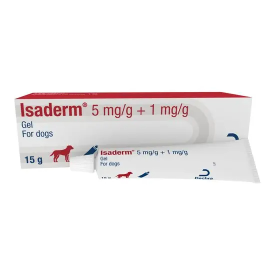 Buy Isaderm® 5 mg/g + 1 mg/g Gel for Dogs, 15g online