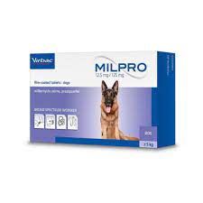 Buy Milpro film-coated tablets for Dogs and Puppies, pk4 online