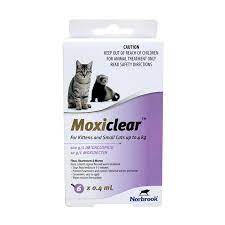 Buy Moxiclear 40 mg + 4 mg Spot-on Solution for Small Cats and Ferrets, pk4 online