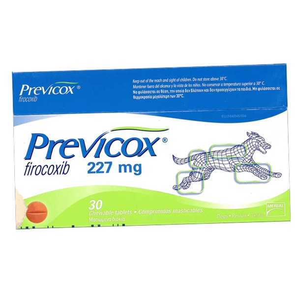 Buy Previcox 57 mg, 227 mg chewable tablets for dogs, pk30 online