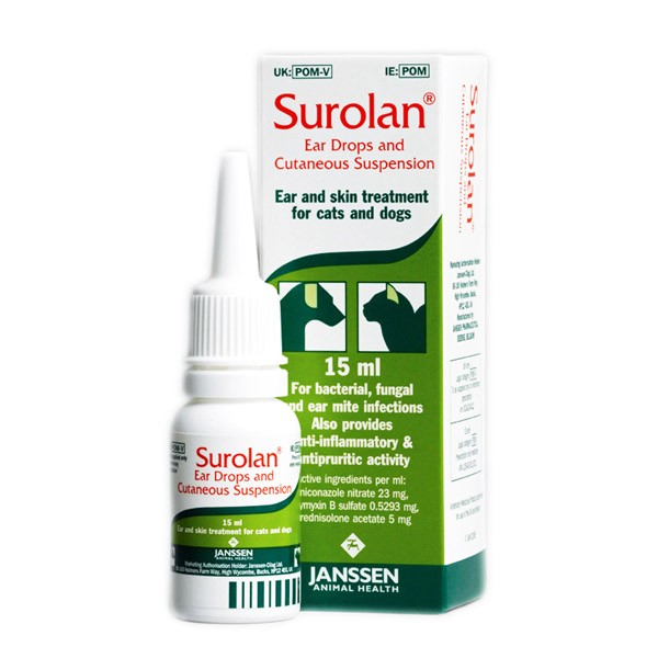 Buy Surolan Ear Drops and Cutaneous Suspension, 30ml online