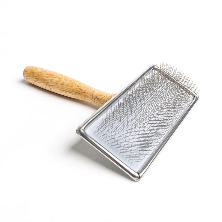 Buy Wood Handle Soft Slicker Brush online