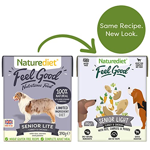 Buy NatureDiet Feel Good Senior Lite 18 x 390g online